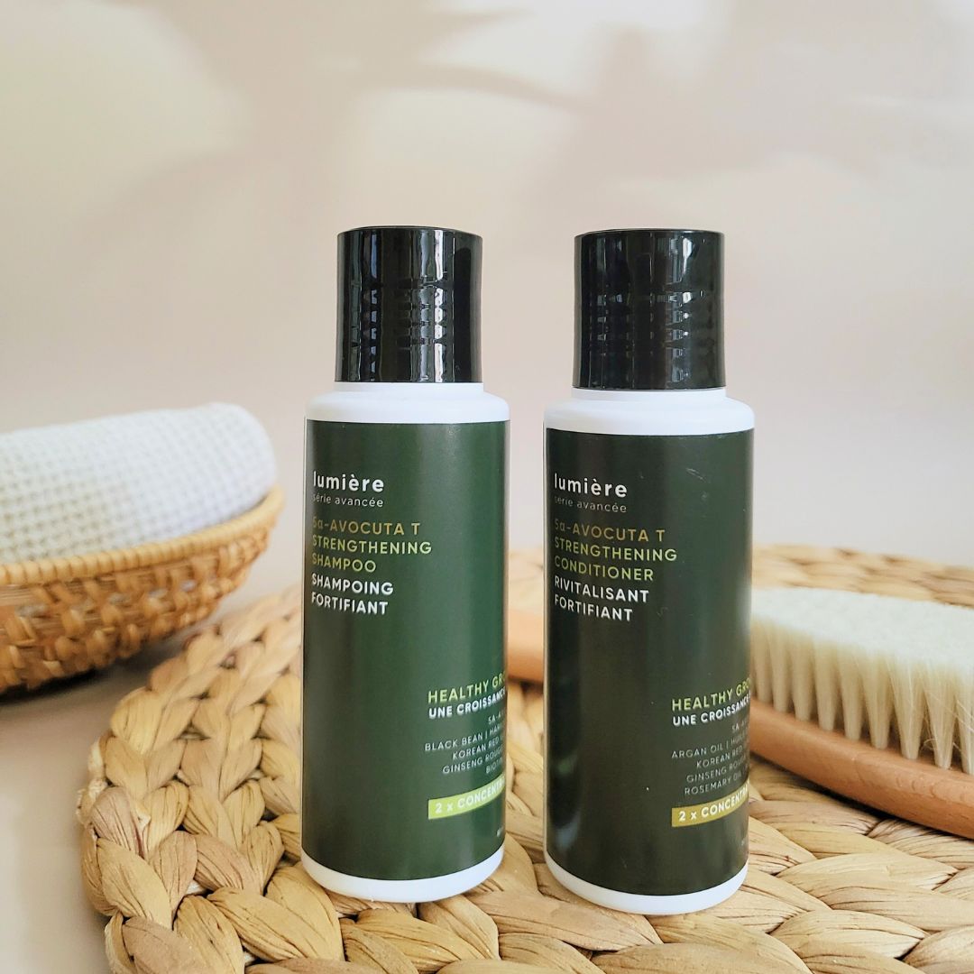 La Verne Lumiere 5α-Avocuta T Strengthening Shampoo & Conditioner Set (Travel Size) La Verne