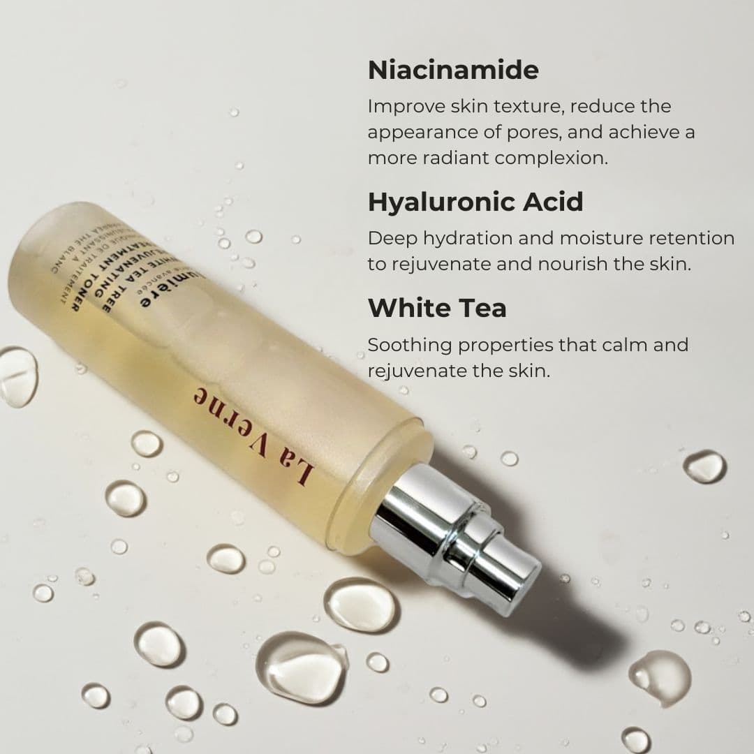 Lumiere Niacinamide Hyaluronic Acid White Tea Tree Toner