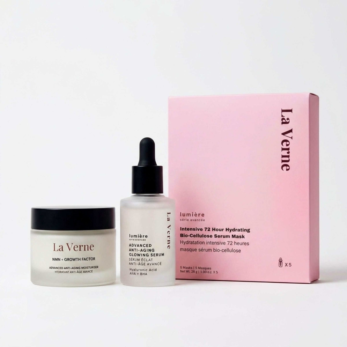 Lumiere Growth Factor + Hyaluronic Acid Advanced Skincare Set