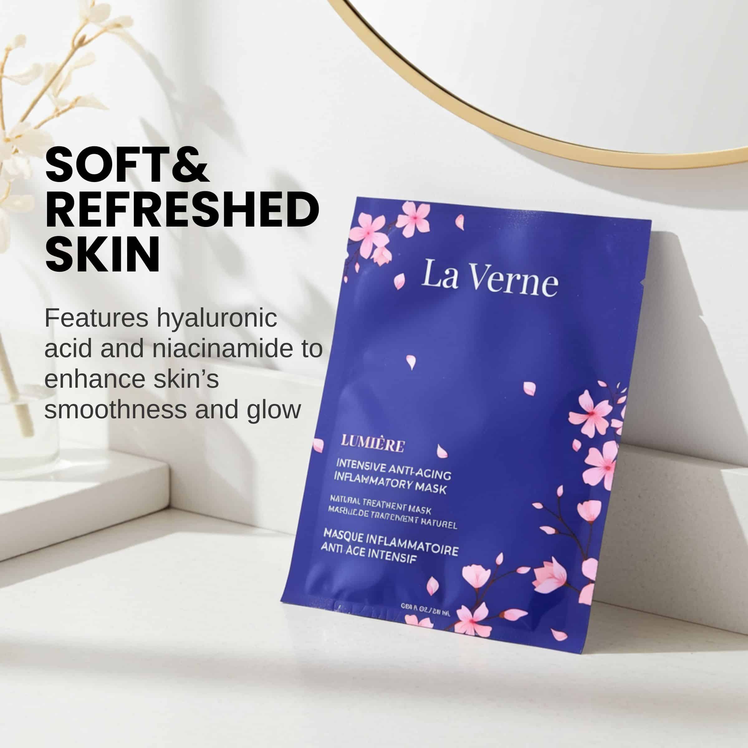 Lumiere Premiere Serum Mask 2箱セット Lumiere Intensive Soothing & Calming Bio-Cellulose Serum Mask – La