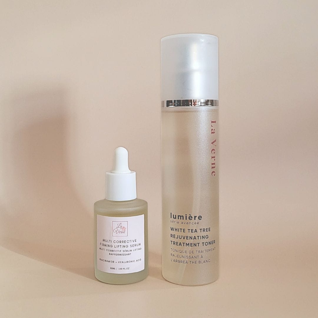Lumiere White Tea Tree Brightening Toner and Serum Set