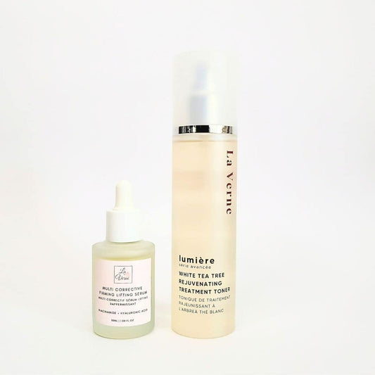 Two La Verne skincare products on a white background